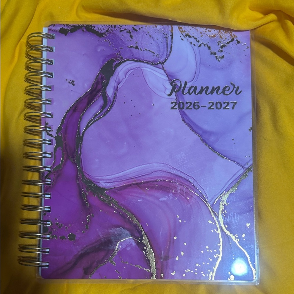 Purple Marble 2026-2027 Planner